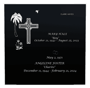 Square - Cross Dove 5 memorial design preview