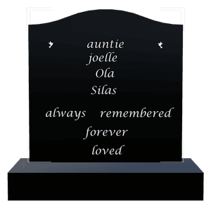 Serpentine - Forever Loved Headstone memorial design preview