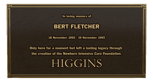 Bronze Plaque - In Loving Memory 28 memorial design preview