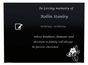 Rectangle Landscape in Loving Memory 12 memorial design preview