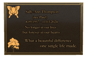 Rectangle Landscape Forever in Our Hearts 34 memorial design preview