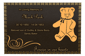 Rectangle Landscape Beloved Son 5 memorial design preview