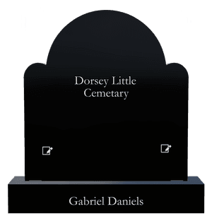 Headstone 17 - Dedication memorial design preview