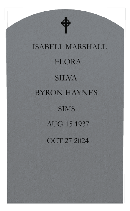 Curved Top Traditional Engraved Headstone – Cross Headstone preview