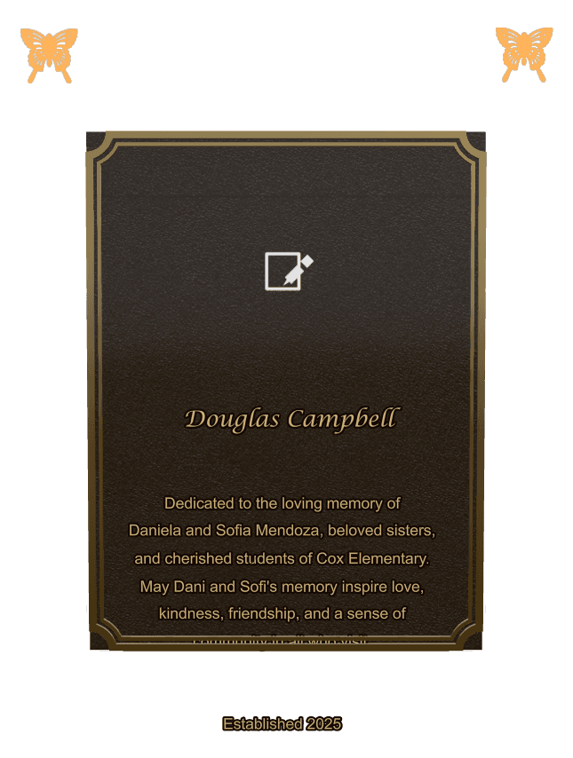 Rectangle (portrait) Bronze Plaque – butterflies preview