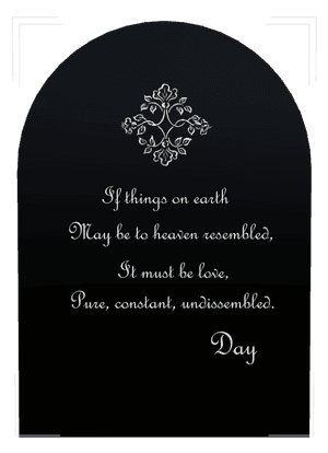 Half Round - Flower memorial design preview