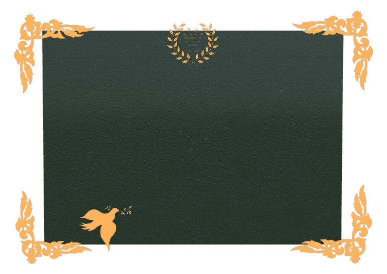 Rectangle (landscape) Bronze Plaque – dove preview