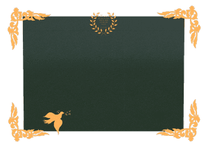 Rectangle Landscape Dove 2 memorial design preview