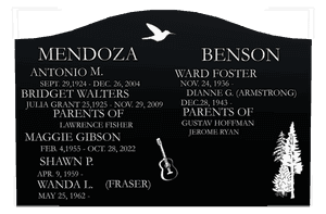 Serpentine - Bird Flower 8 memorial design preview