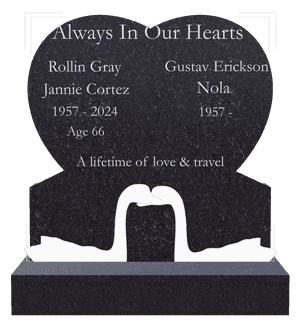 Headstone 27 Always in Our Hearts 4 memorial design preview