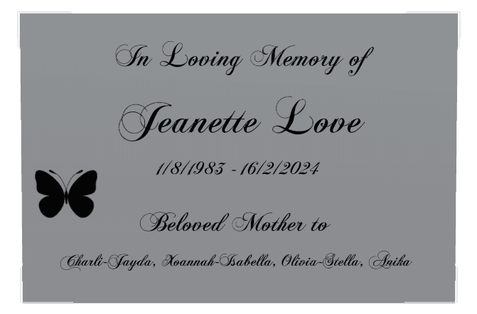 Stainless Steel Plaque Stainless Steel Plaque – In Loving Memory preview