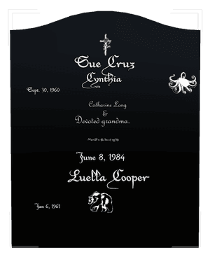 Serpentine - Loving Wife 6 memorial design preview