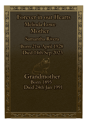 Mother Memorial memorial design preview