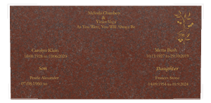 Rectangle - Cherished Memories memorial design preview