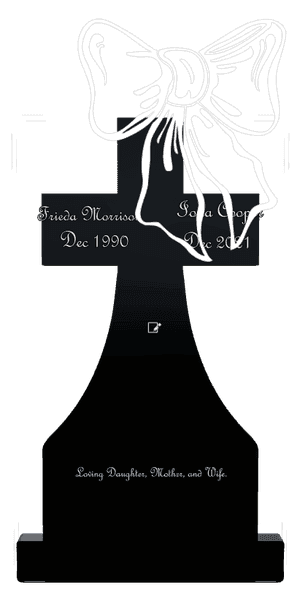 Headstone 23 - Heart memorial design preview