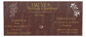 Rectangle Landscape Cherished Memories Plaque memorial design preview