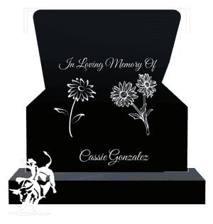 Headstone 43 - In Loving Memory 2 memorial design preview