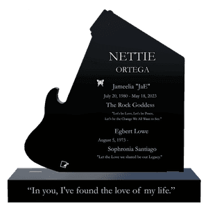 Headstone 4 - Butterflies memorial design preview