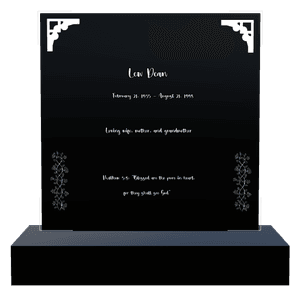 Square - Blessed Are The Pure in Heart memorial design preview