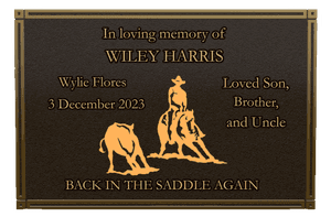 Rectangle Landscape in Loving Memory 84 memorial design preview