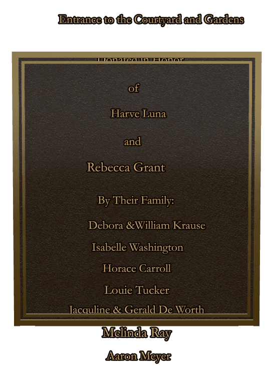 Rectangle (portrait) Bronze Plaque – Dedication preview