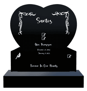 Headstone 27 Forever in Our Hearts 7 memorial design preview