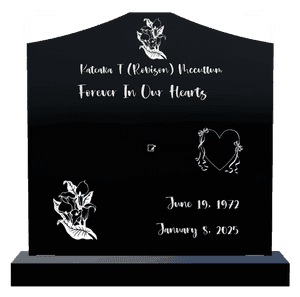 Cropped Peak - Forever in Our Hearts memorial design preview