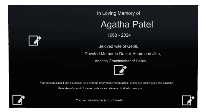 Rectangle (landscape) Laser-Etched Color Plaque – Wife Memorial preview