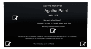 Rectangle Landscape Generous Spirit memorial design preview