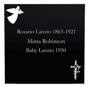 Square - Angel Headstone memorial design preview