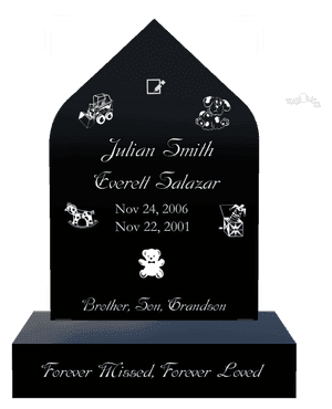 Headstone 35 - Forever Loved memorial design preview