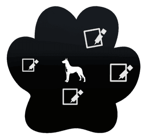 Paw - Dog Headstone memorial design preview