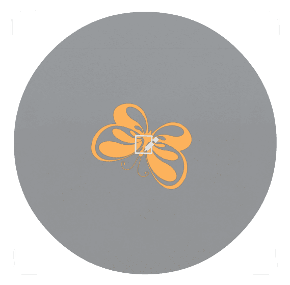 Circle Bronze Plaque – Butterflies preview