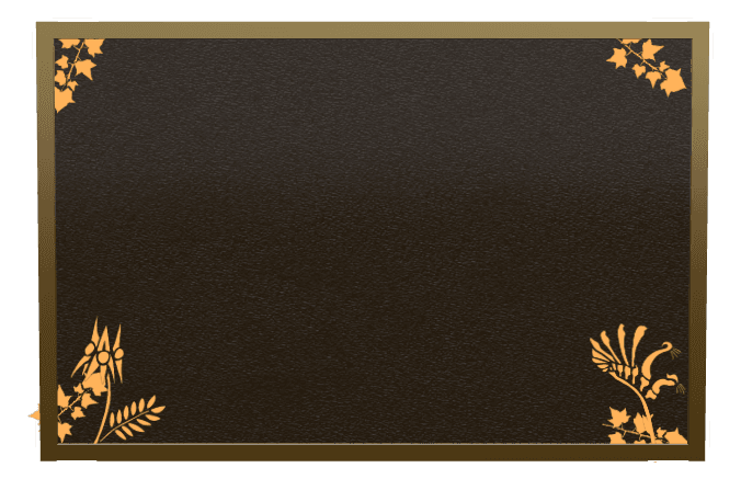 Rectangle (landscape) Bronze Plaque – kangaroo preview