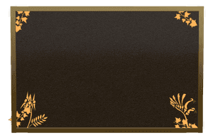 Rectangle Landscape Kangaroo memorial design preview