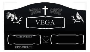Serpentine - Bird Cross 5 memorial design preview