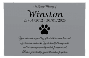 Rectangle Landscape Rest in Peace Plaque memorial design preview