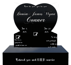 Headstone 27 Beloved Son memorial design preview