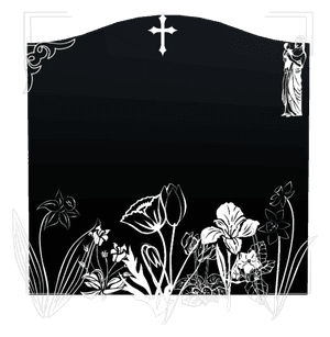 Serpentine - Cross Flower 9 memorial design preview