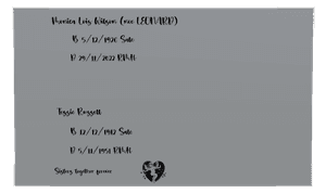 Rectangle Landscape Together Forever 9 memorial design preview