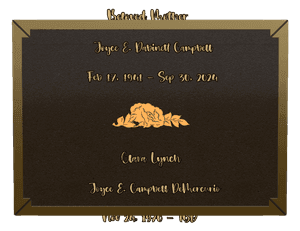 Rectangle Landscape Beloved Daughter Plaque memorial design preview