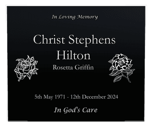Square - In Loving Memory 55 memorial design preview