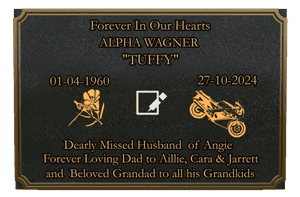 Rectangle Landscape Forever in Our Hearts 16 memorial design preview