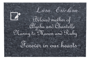 Rectangle Landscape Forever in Our Hearts 37 memorial design preview