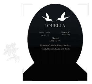 Headstone 28 - Timothy Headstone memorial design preview