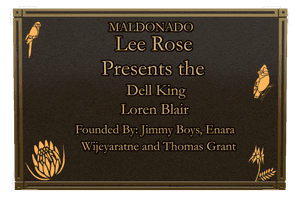 Rectangle Landscape Rose memorial design preview
