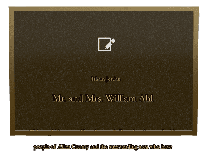 Rectangle (landscape) Bronze Plaque – Dedication preview