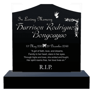 Cropped Peak - In Loving Memory 12 memorial design preview