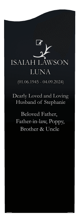 Right Wave - Loving Husband memorial design preview