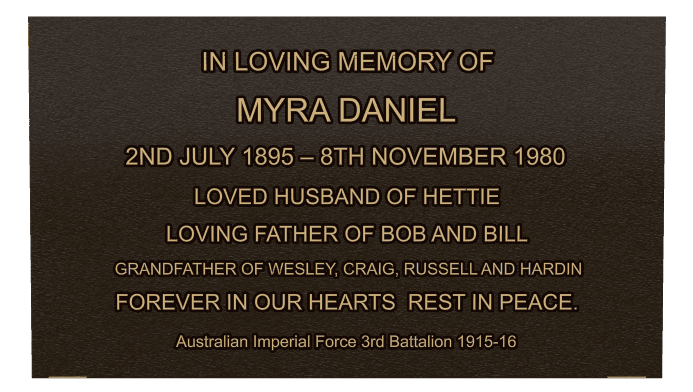 Rectangle (landscape) Bronze Plaque – Military Veteran preview